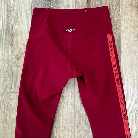 Lorna Jane Women’s Cherry Multi Color Block Core Full Length Leggings GUC - Picture 5 of 6